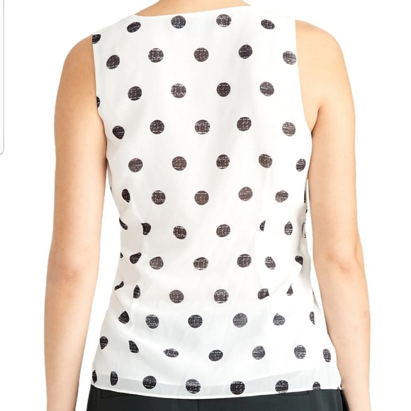 RACHEL RACHEL ROY POLKA DOT TWIST FRONT TANK - Picture 2 of 5
